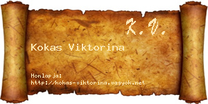 Kokas Viktorina névjegykártya